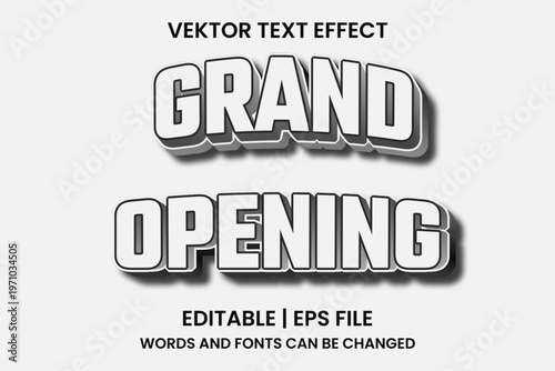 editable grand opening effect text
