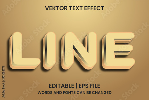 editable line effect text
