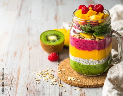 Modern Kitchen Blender with Copy Space on Neutral Background