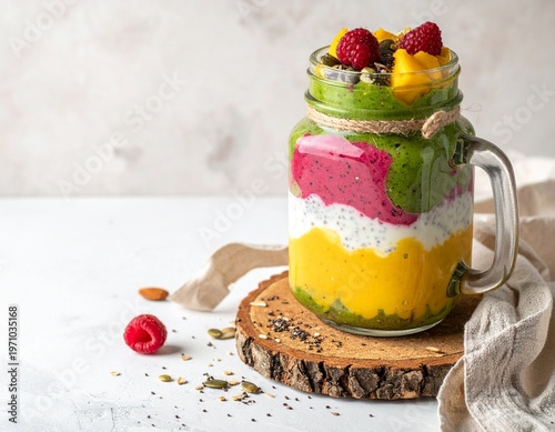 Modern Kitchen Blender with Copy Space on Neutral Background