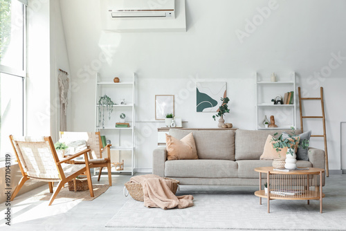 Interior of living room wit...