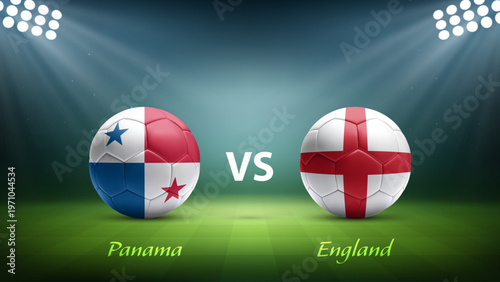 Panama vs England soccer scoreboard broadcast for soccer tournament 2026