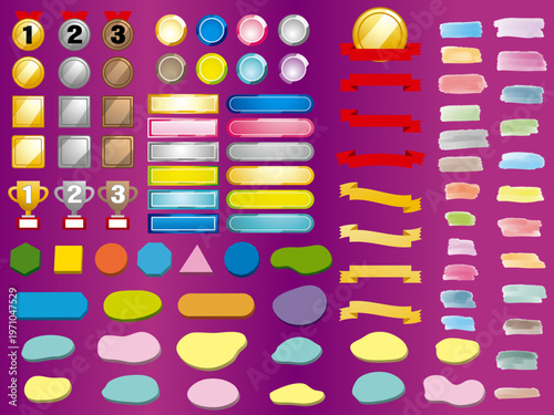 吹き出し, 漫画, 模様, シームレス, ベクター, 色, ひとそろい, デザイン, 文科系, イラスト, カラフル, アイコン, 質感, ペイント, 黄色, 壁紙, 幾何学的な, カード, ボタン, 学校, ピンク, レトロ, 円, 錠剤, パレット, 形, 薬, ウェブ