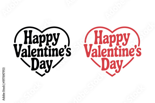 A heartwarming Valentine's Day graphic with Happy Valentine's Day text