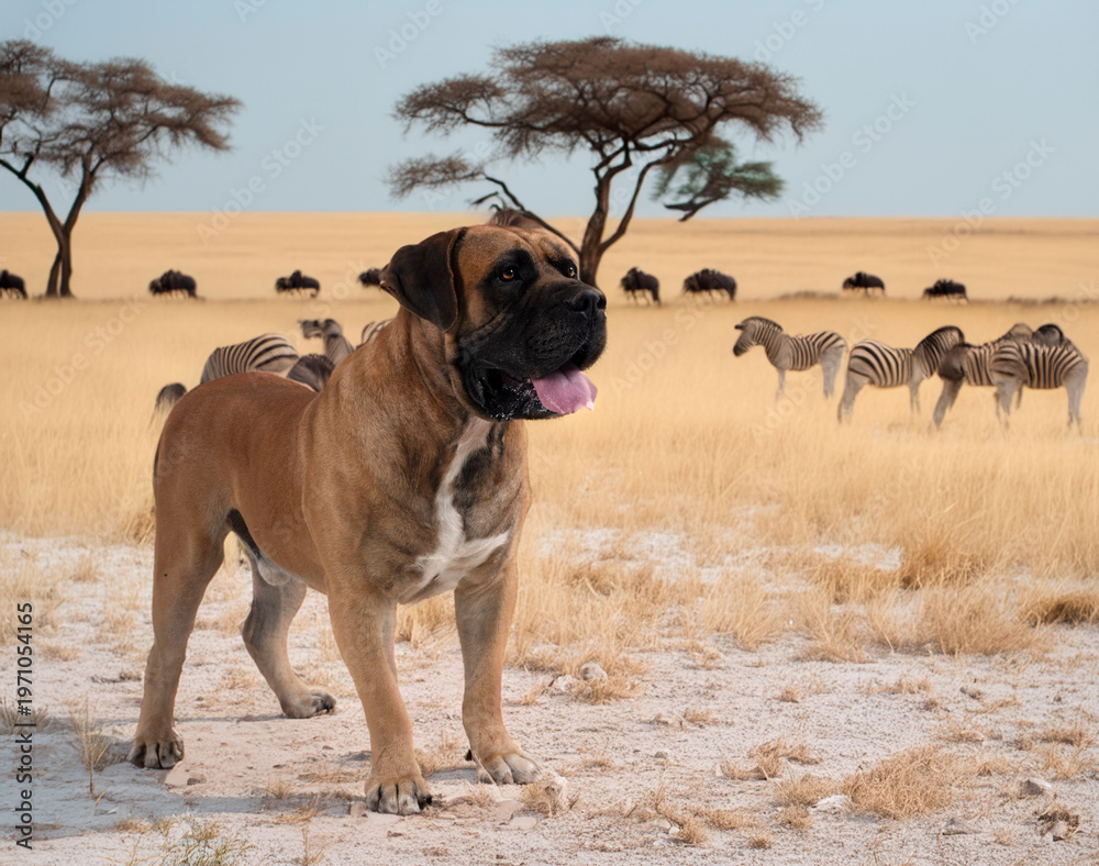 Fototapeta premium Boerboel in africa