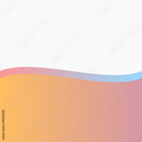 Abstract wave background vector illustration featuring orange light curves and 3d patterns for a modern business banner template web backdrop design