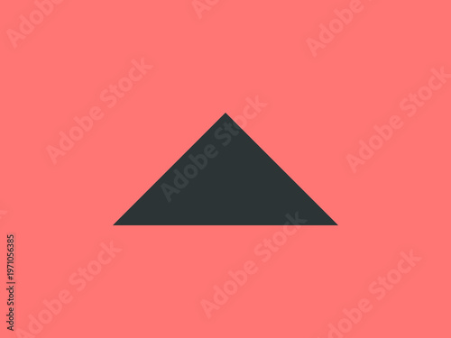 A geometric 3D vector illustration of the Pyramids of Giza in Egypt featuring a modern triangle shape design as a travel symbol or business template icon