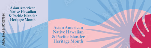 May is Asian American Native Hawaiian and Pacific Islander Heritage Month Banner, poster post design Background