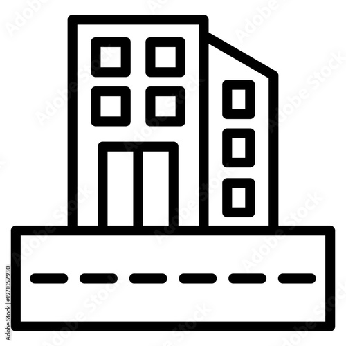 City  Icon Element For Design