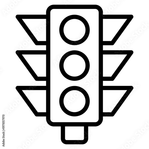 Traffic Light  Icon Element For Design