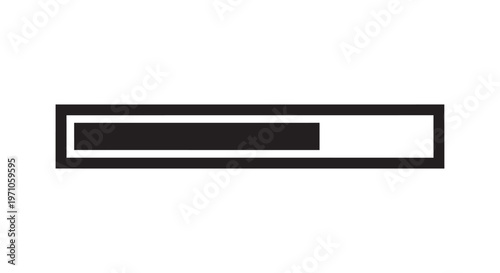 Loading bar, progress indicator, loading icon, vector graphic