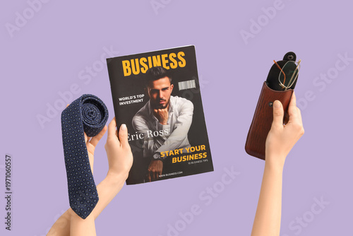 Young women holding men's t...
