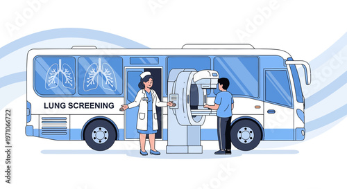 Mobile Lung Screening Bus Offers CT Scan for Early Detection of Lung Disease