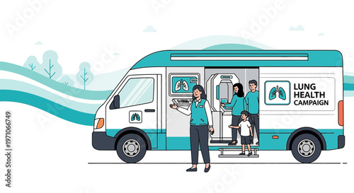 Mobile Lung Health Campaign Van Offers Medical Screening and CT Scan Services