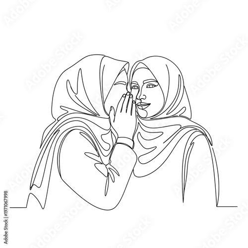 Woman wearing a hijab smiling.