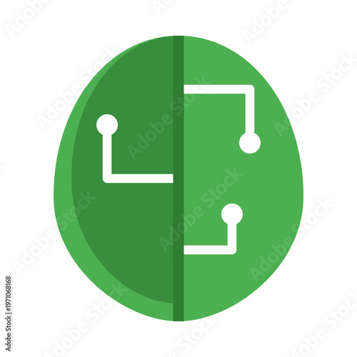 The logo for the green dot