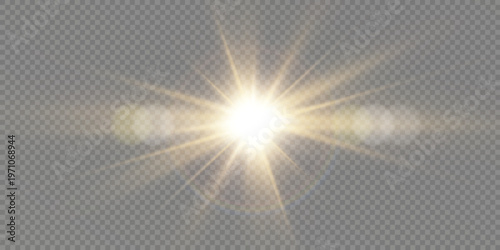 Sunlight light effect vector lens flare transparent special