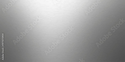 Polished silver brushed metal texture background with a shiny stainless steel surface and grey aluminum plate pattern for a metallic chrome material backdrop