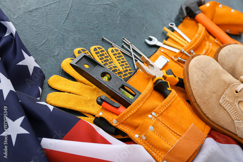 Belt with different tools, ...