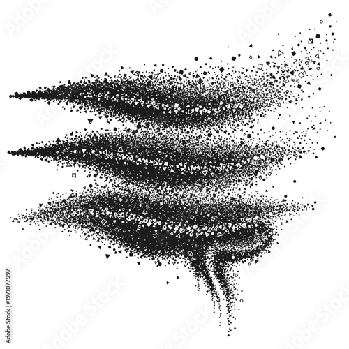 Black smoke rising in air.