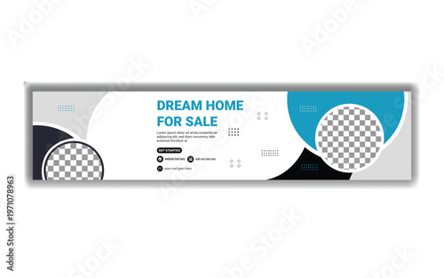 Dream home for sale modern template vector illustration
