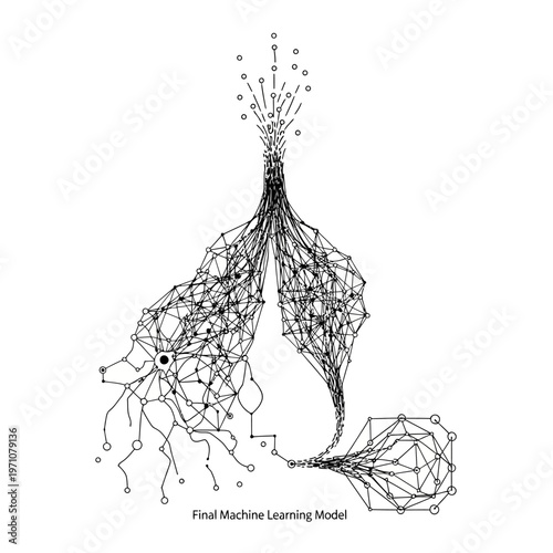Neural Network Machine Learning Model Diagram.