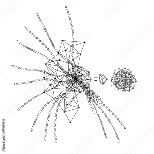 Network Connection Web Graph Visualization.