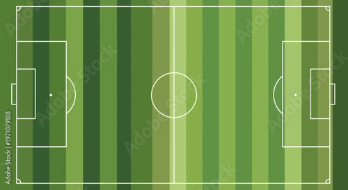 Top View Soccer Field Aerial Abstract Green Stripes Grass Background