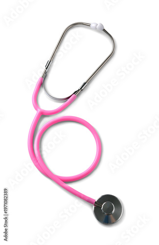 Modern stethoscope on  ligh...