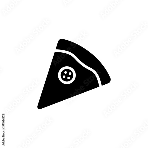 Pizza slice icon with toppings
