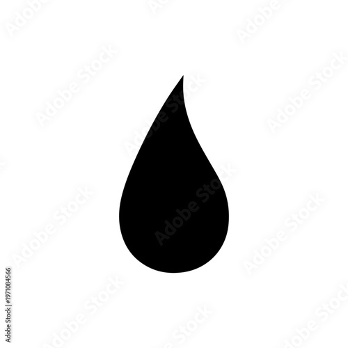 Water drop icon simple vector illustration