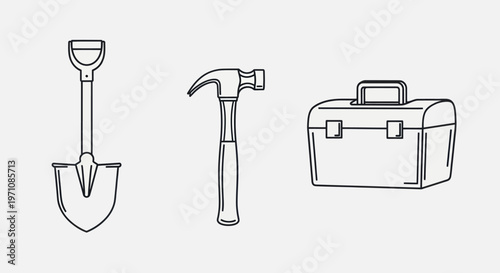 Tools for construction and repair work.