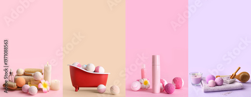 Set of bath bombs and spa s...