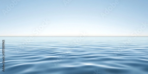 Stunning and Tranquil Water Surface Background with Gentle Ripples, Clear Blue and Calm Aesthetic