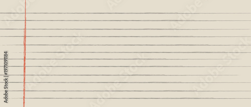 Notebook sheet, lined, retro background, banner, cover