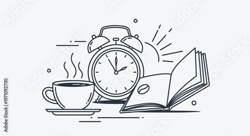 Morning Routine with Alarm Clock.