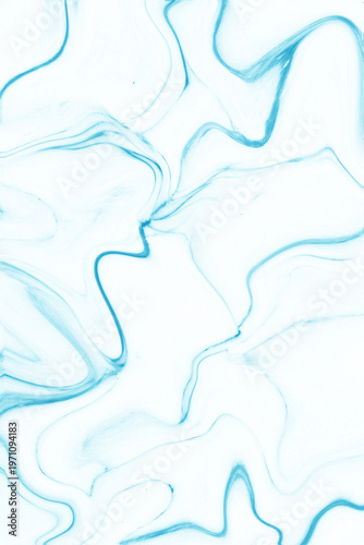 An abstract blue liquid wave creates a nature design pattern with a sea water splash and shape art illustration