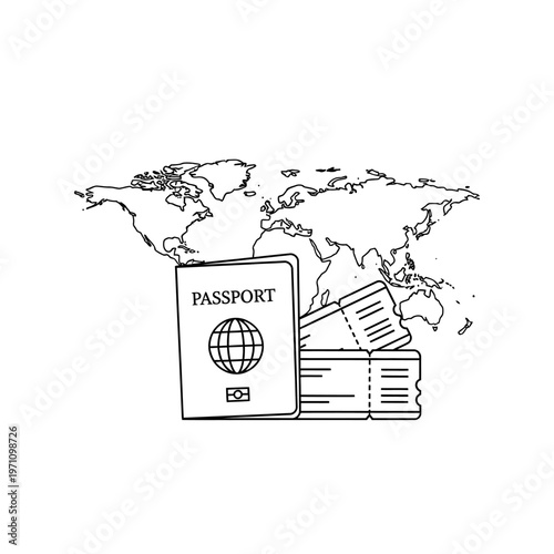 Passport for international travel documents.