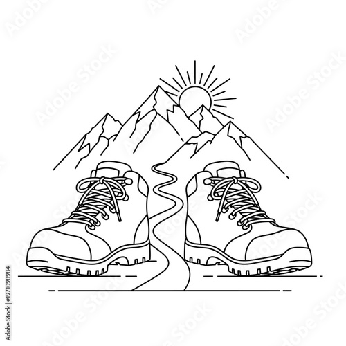 Hiking Boots for Outdoor Adventure Travel.