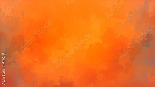Warm textured orange painted background, abstract art and unique vibrant and rich design and artistic expression and intense emotion.