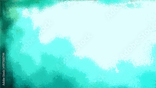 Abstract teal water color texture, ethereal and dreamy effect, modern design element, vibrant color palette, artistic composition. 