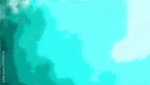 Abstract turquoise color background artistic digital artwork bright and dreamy and modern and soft aesthetic fluid composition and gentle blend.