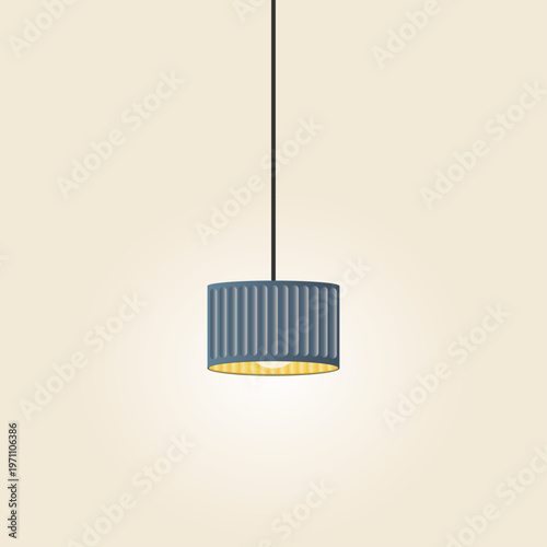 Hanging lamp on a white background.