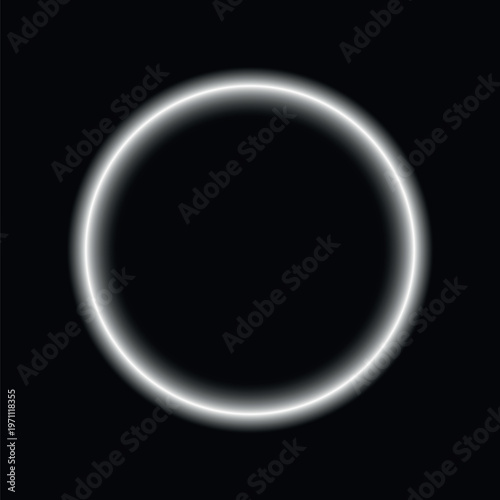 Glowing circle, overlay effect vector element