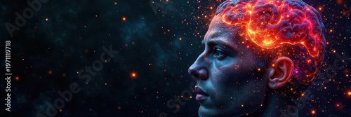 A challenging puzzle against a black background, perfect for brain exercises and problem-solving , thinking, complexity