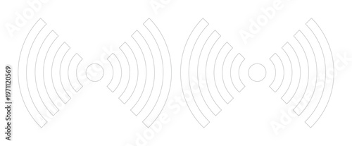 Wi-Fi信号アイコン、無線通信とネットワーク接続を示すシンプルなベクターイラスト、デジタルデバイスやウェブサイトデザインに最適なシンボル