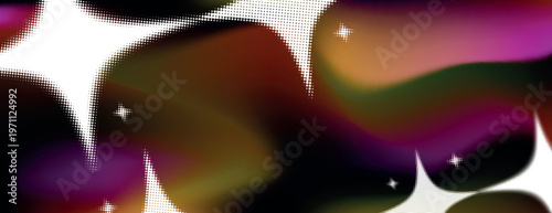 Vibrant abstract starry background vector