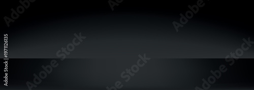 Sleek black minimalist abstract background vector