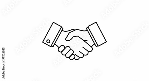 Two hands in a firm handshake, representing agreement and partnership