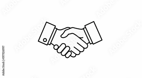 Two hands in a handshake, symbolizing agreement and partnership